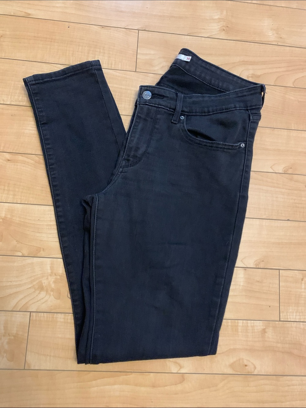 Signature by Levi Strauss Black Skinny Jeans 711